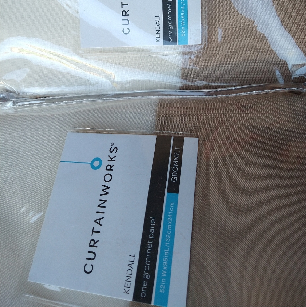 Kendall Color Block Grommet Curtain Panel - Picture 5 of 8
